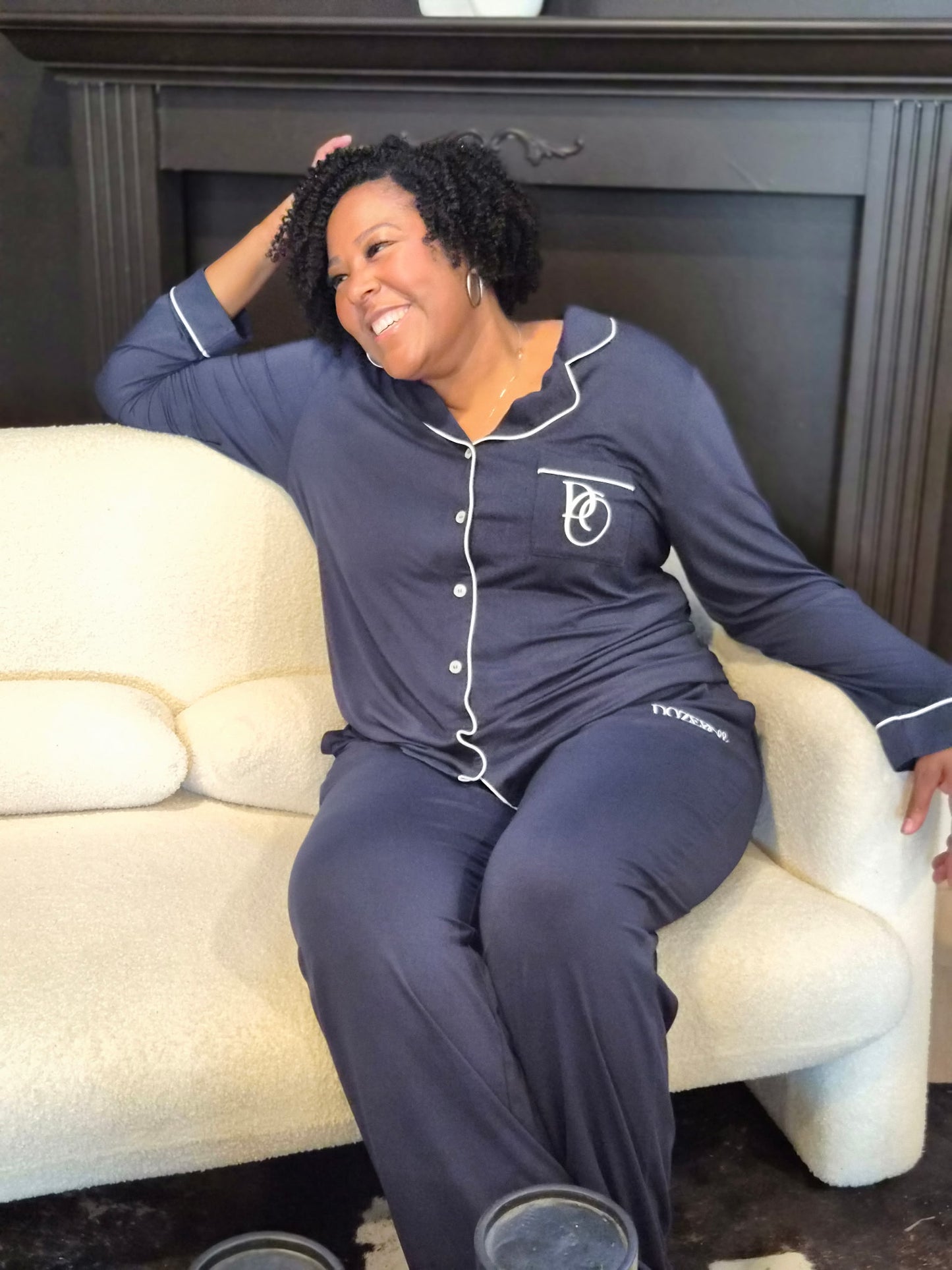 Long Sleeve Button-Up PJ Set