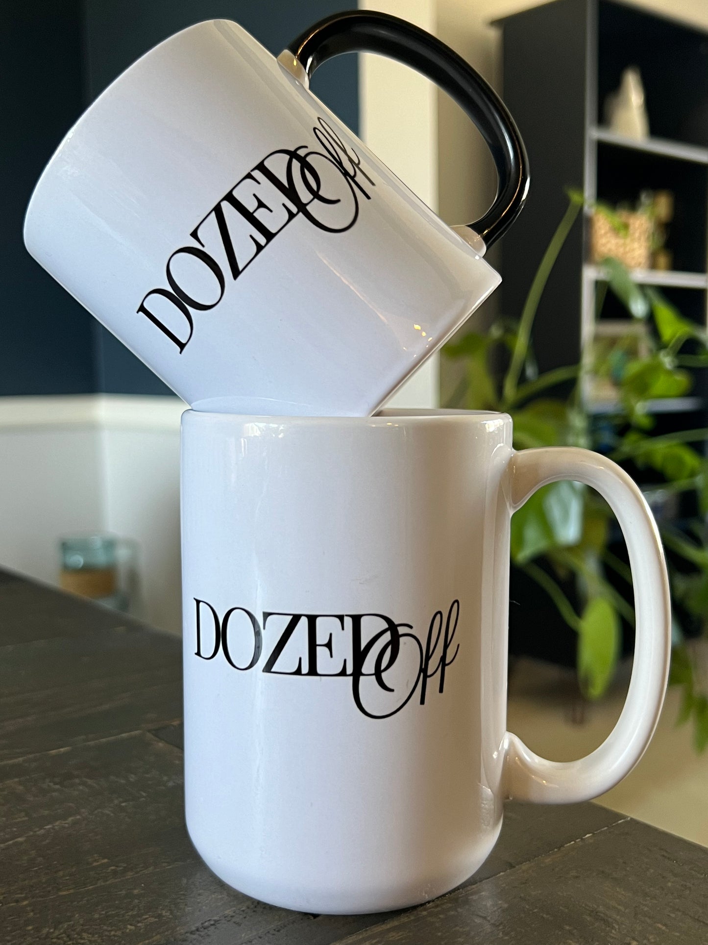 Dozed Off Signature Logo Mug - 11oz Black & White