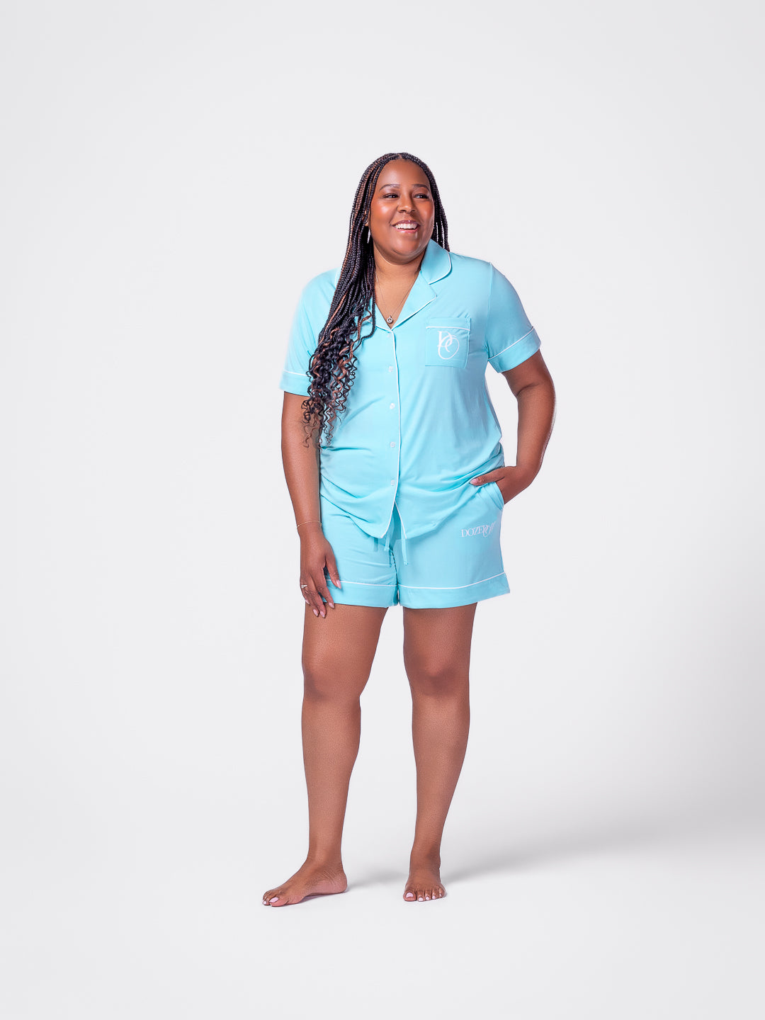 Short Sleeve Button-Up & Shorts Set