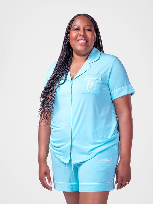 Short Sleeve Button-Up & Shorts Set
