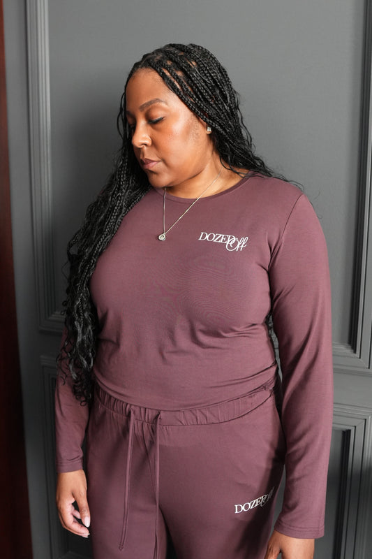 Long-Sleeve Pajama Pants Set