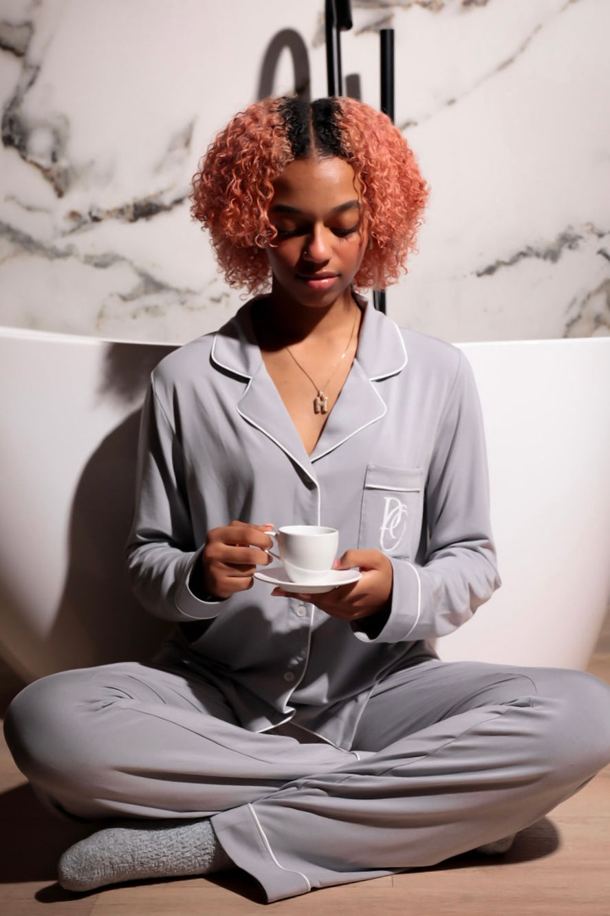 Long Sleeve Button-Up PJ Set