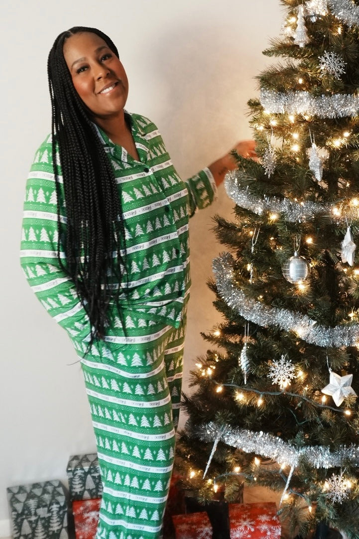 Holiday Button-Up PJ Set