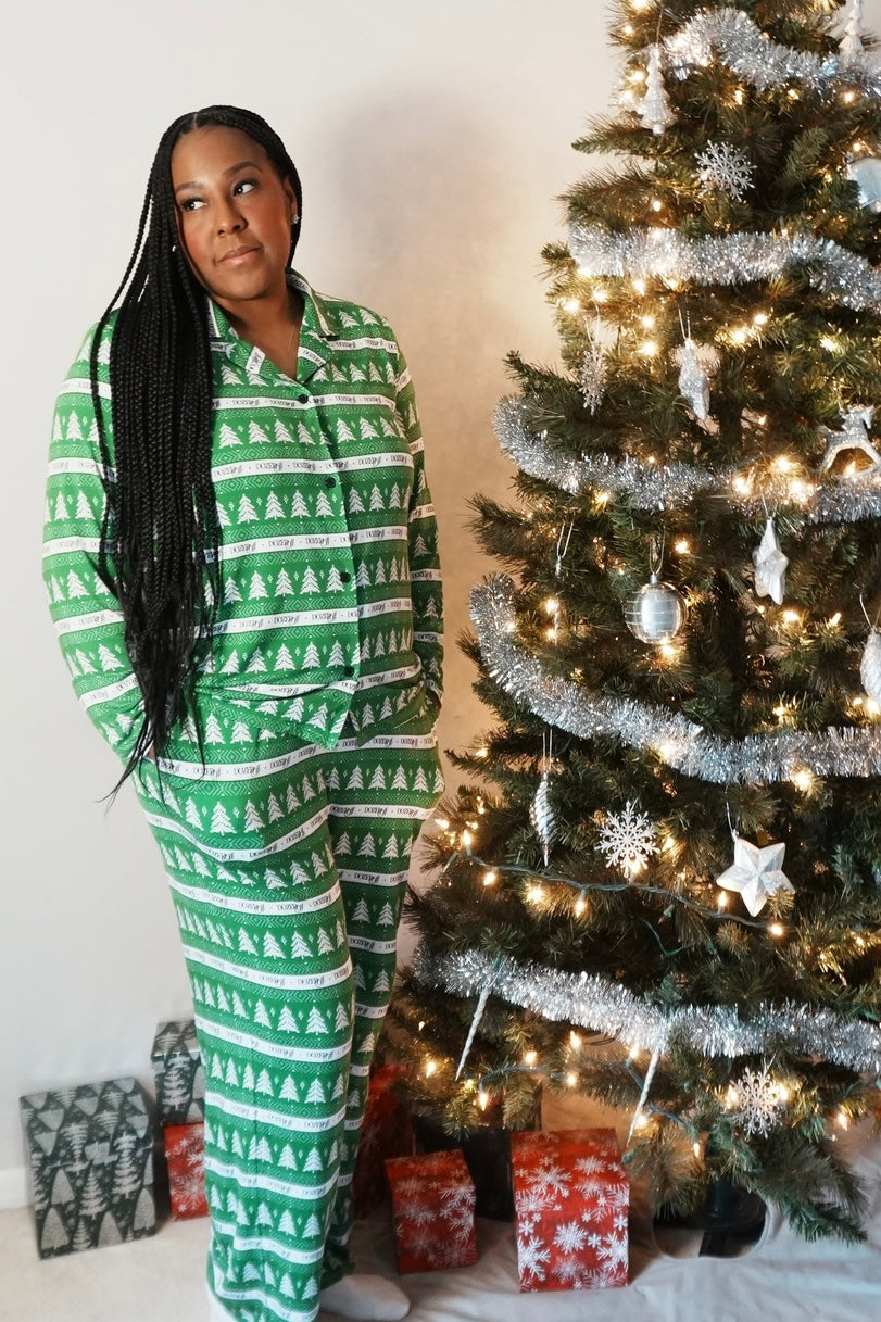 Holiday Button-Up PJ Set
