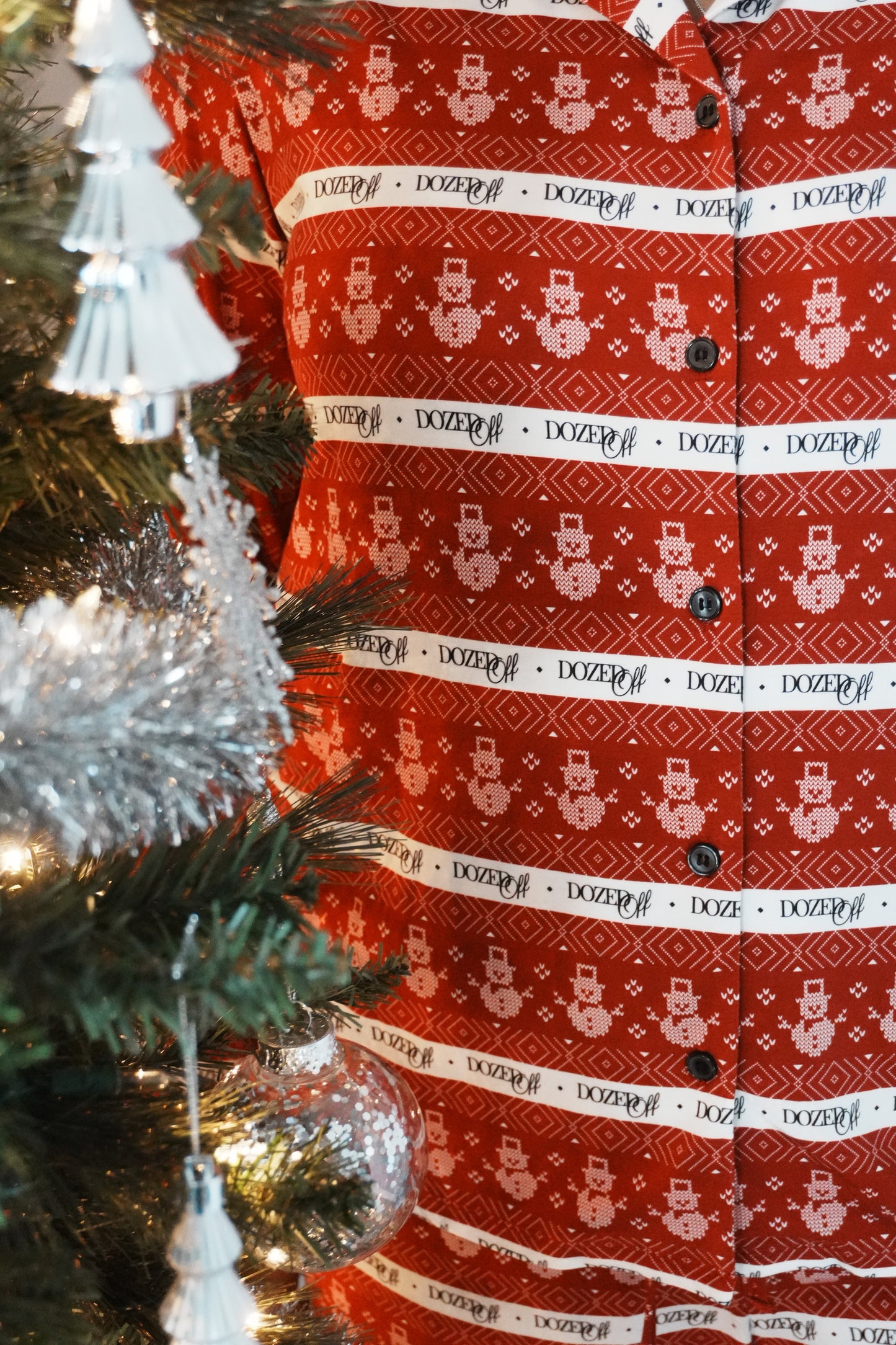 Holiday Button-Up PJ Set